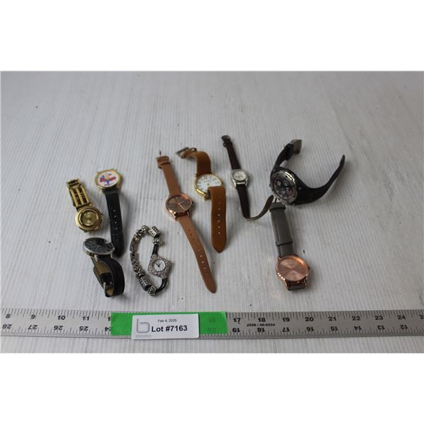 (9) Watches- Monroe, Bill Clinton, X Games, Misc., As Is - CANNOT AUTHENTICATE