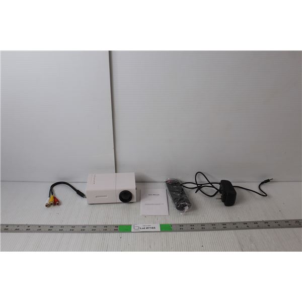 Mini LED Projector with Remote. Powers On