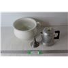 Image 1 : Staffordshire England Porcelain Chamber Pot, Worth more Aluminum, Coffee Percolator, Funnel