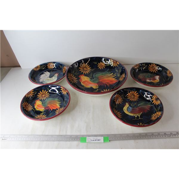 (5) Piece Sunrise Certified International Bowl Set
