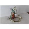 Image 4 : (3) Bird Themed Items, (2) Plates, (1) Stained Glass Bird Feeder