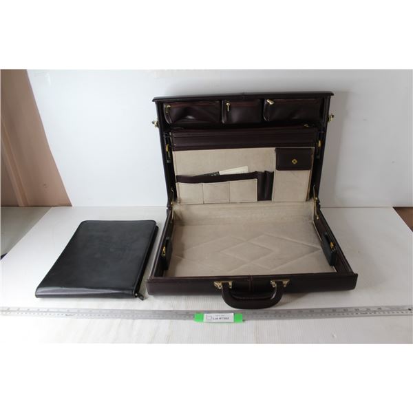 Combination Briefcase- As Is, Leather Like Binder