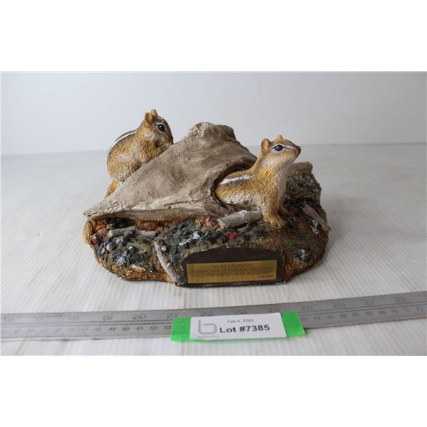 Ducks Unlimited Limited Edition Sculpture, Erna Reddekop 220/ 1000 Ornament- 5.5'' Tall