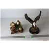Image 1 : Canadian Wilderness Eagle Ornament- 9'' Tall, (3) Birds In Tree Ornament