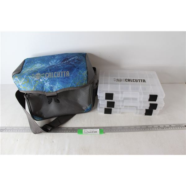 Calcutta Express Tackle Bag w/ (3) Tackle Trays