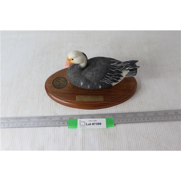 Ducks Unlimited 2009- 2010 Saskatchewan Sponsor Decoy Artist Bob Lavender- Goose Ornament