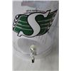 Image 2 : Co-op Saskatchewan Roughriders Beverage Decanter 16" Tall, 11.35L NIB