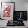 Image 1 : (3) Framed Photos- Roses, (2) Ronnie Wanderlust Nature Photos Up to 28" Tall x 20.5" Wide