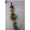 Image 2 : Painted Wood Bow with Fur 39" Long
