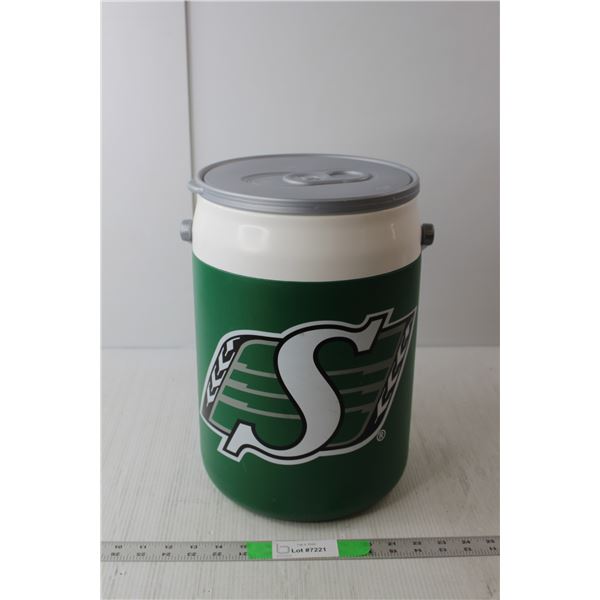 Saskatchewan Roughriders Beer Shaped Cooler 14.25" Tall
