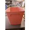 Image 3 : *(5) Plastic Totes Up to 32 5/8" Long x 19 3/4" Wide x 17 1/4" High- 30 Gallons , One Lid