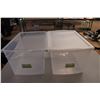 Image 5 : *(5) Plastic Totes Up to 32 5/8" Long x 19 3/4" Wide x 17 1/4" High- 30 Gallons , One Lid