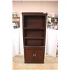 Image 1 : *Pressed Wood Book Shelf/Cabinet 71'' x 30'' x 12''