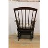 Image 5 : *Rocking Cushion Chair 38'' x 23'' x 28'' with Gliding Foot Stool 18'' x 18'' x 13'' - Missing Cushi