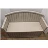 Image 4 : **Suncast Plastic Outdoor Bench with Contents 59'' x 22'' x 30''