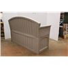 Image 6 : **Suncast Plastic Outdoor Bench with Contents 59'' x 22'' x 30''