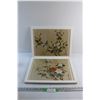 Image 1 : (2) Framed Japanese Bird Prints 17 1/2'' x 13 1/2''