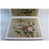Image 3 : (2) Framed Japanese Bird Prints 17 1/2'' x 13 1/2''