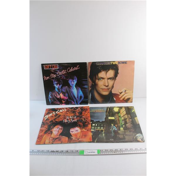 (4) Vinyl Records - David Bowie, Soft Cell and Changes Two Bowie