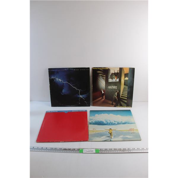 (4) Vinyl Records - Dire Straights and Manfred Mann's Earth Band