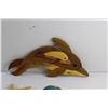Image 2 : Sea Shells, Wooden Dolphin Decor, Turtle Trinket Holder and Dried Starfish