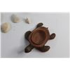 Image 4 : Sea Shells, Wooden Dolphin Decor, Turtle Trinket Holder and Dried Starfish