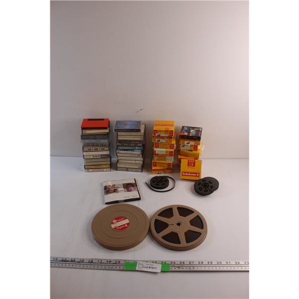 (10+) Cassettes - Elvis Presley, Oak Ridge Boys & Rita MacNeil, (10+) Kodachrome II Cartridges and S