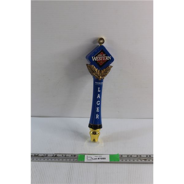 Great Western Premium Lager Tap Handle
