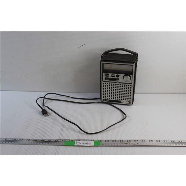 Vintage Portable Radio - Power On, As Is