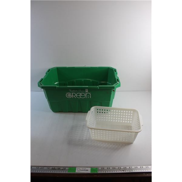 Plastic Basket and Shopping Basket