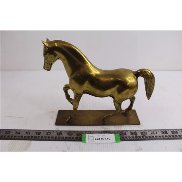 Metal Horse Ornament 8" Tall