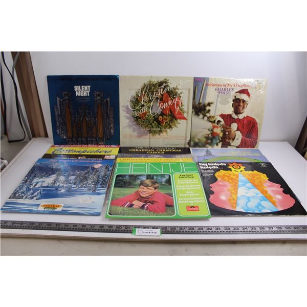 (12) Vinyl Records (Christmas, Charley Pride, Nana Mouskouri)