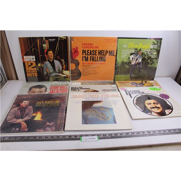 (10) Vinyl Records (Jim Reeves, Freddie Fender, Buck Owens)