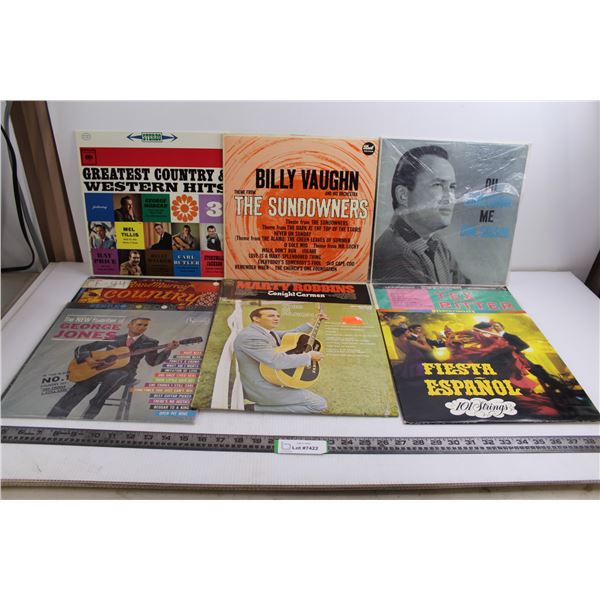 (9) Vinyl Records (Don Gibson, Anne Murray, George Jones)