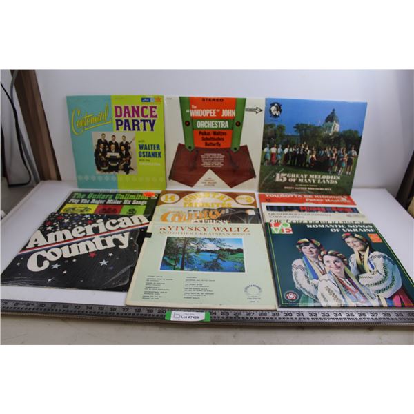 (12) Vinyl Records (Roger Miller, Country, Waltz)