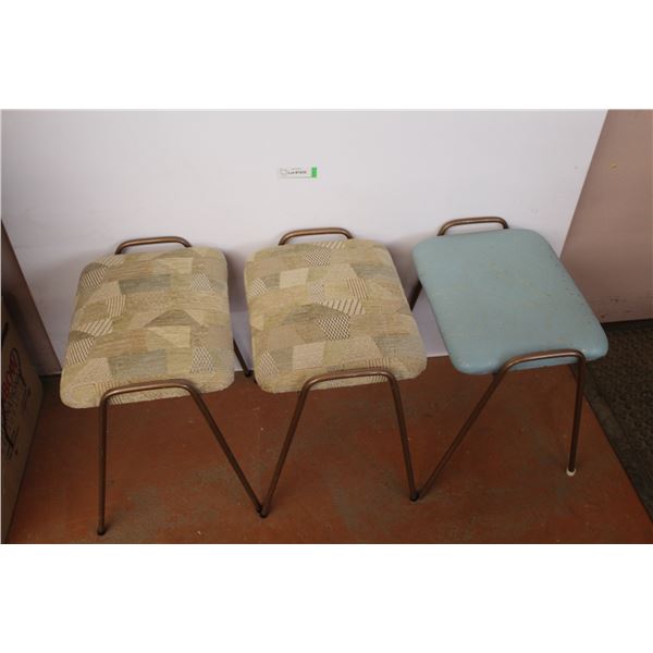 * (3) Stackable Stools - As is