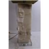Image 2 : * Stone Base Table Lamp 29" Tall - Works Intermittently - Possible Loose Connection