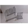 Image 2 : (2) Metal Wire Filing Stands
