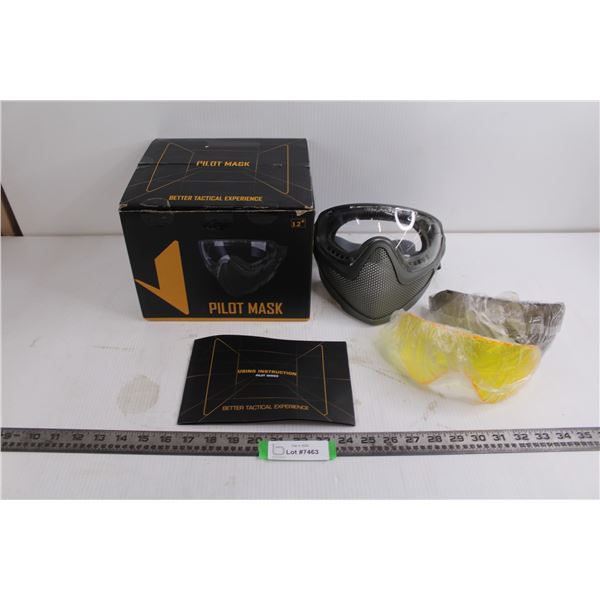 Atairsoft Pilot Mask With Three Lens Options - Appears Unused