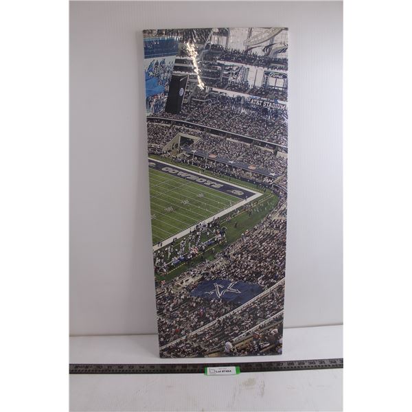 Dallas Cowboys AT&T Stadium Wall Art - 29.5" x 12" (NIB)