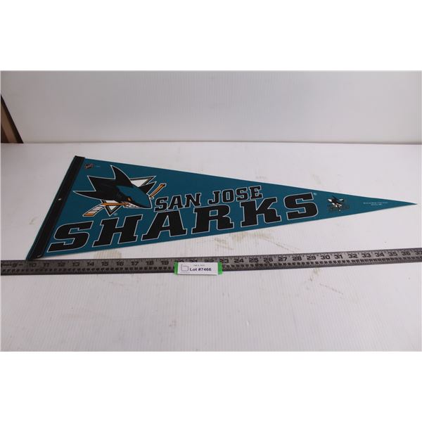 Wall Pennant "NHL San Jose Sharks" 30" x 12"