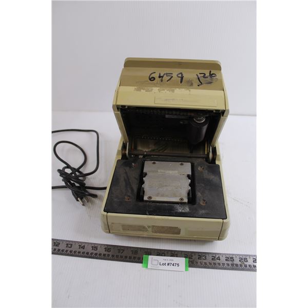 Vintage Datacard Addressograph Payment Card Imprinter - Powers On