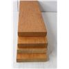 Image 3 : (4) Mahogany Boards, 1" Thick x 5.5" Wide x One at 21" Long, Two at 18.5" Long, One at 17.5" Long