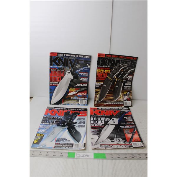 (4) Tactical Knives Magazines