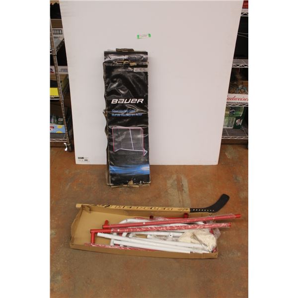 * Bauer Steel Hockey Goal and 45'' Hespeler Hockey Stick