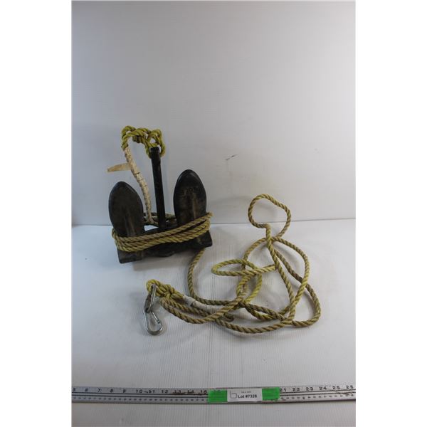 28 lbs Anchor with Rope