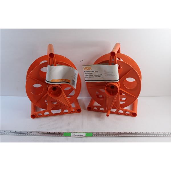(2) HDX Cord Storage Reels with Stand