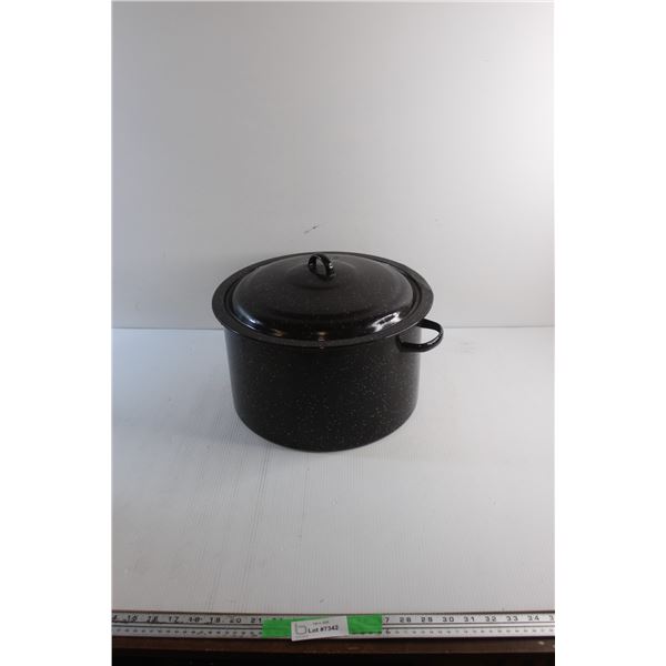 14'' Enamel Canning Pot w/ Rack