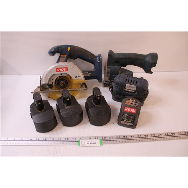 Circular Saw, Jig Saw, Rechargeable Batteries, Charger