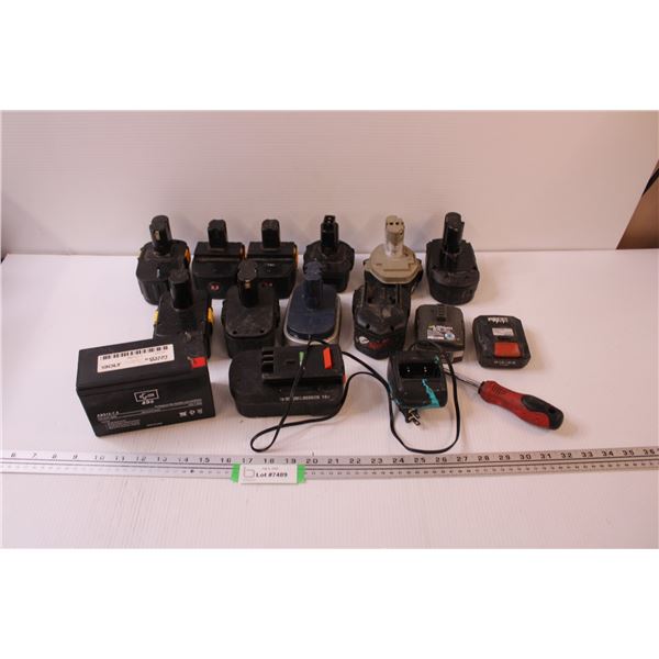 Rechargeable Batteries, Charger, Hand Tool
